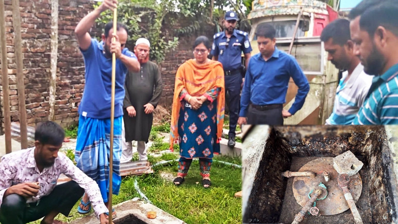 মাটির নিচে বিশেষভাবে নির্মিত ট্যাংক থেকে ২৩ হাজার লিটার জ্বালানি জব্দ