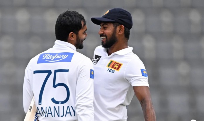 ১২ উইকেট পতনের ধনাঞ্জয়া-কামিন্দুর ১১৮ রানের জুটি